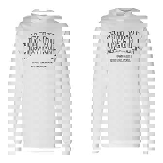 Chapel Hill Vintage Classic Text North Carolina Nc Long Sleeve T-Shirt - Thegiftio