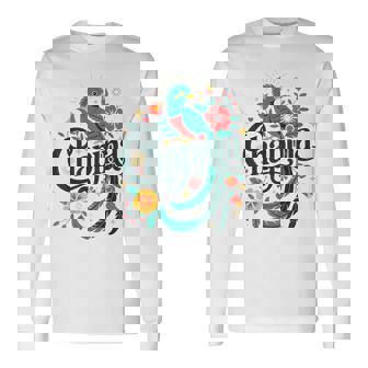 Chapina Guatemalan Pride With Quetzal Bird Long Sleeve T-Shirt | Mazezy