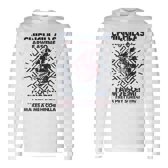 Chinchillas Are Awesome 面白いチンチラママパパ 長袖Tシャツ - Kawaiitshirt