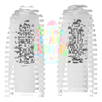 Christmas In July Squad Summer Vibes Beach Party Long Sleeve T-Shirt - Monsterry