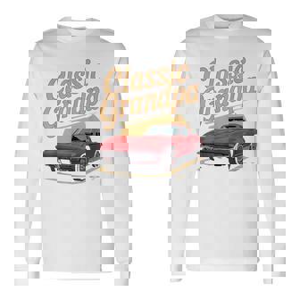 Classic Grandpa Car Enthusiast Retro Auto Long Sleeve T-Shirt - Thegiftio