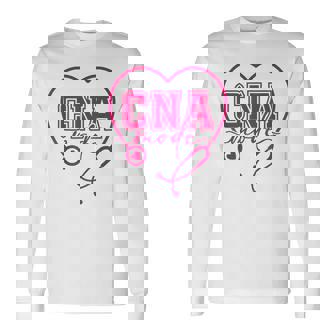 Cna認定看護助手患者ヘルスケア ピンク 長袖Tシャツ - Kawaiitshirt