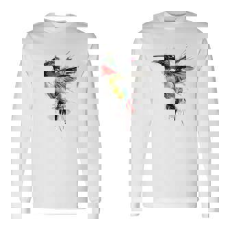 Colibrí Animal Zoo Colorido Colibrí Camiseta de manga larga - Regaloses