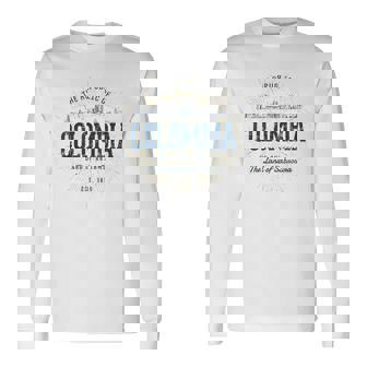 Colombia レトロなスタイルのヴィンテージコロンビア 長袖Tシャツ - Kawaiitshirt