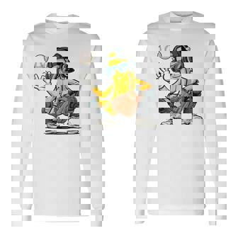 Cool Banana Baseball Catcher Fruit Hip Hop Banana Long Sleeve T-Shirt | Mazezy