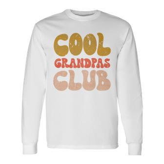 Cool Grandpas Club Father's Day 2025 Papa Grandfather Mens Long Sleeve T-Shirt - Thegiftio UK