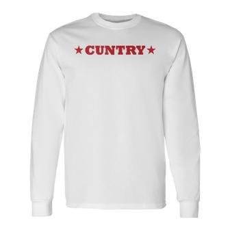 Country Cowboy Concert Western Cowgirl Cuntry Long Sleeve T-Shirt - Thegiftio UK