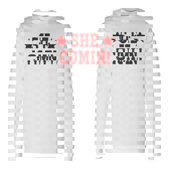 Cowboy Concert Country Western Cowgirl She Comin Long Sleeve T-Shirt | Mazezy