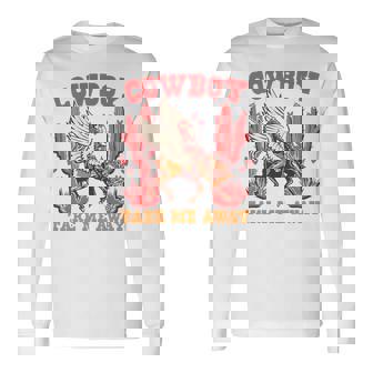 Cowboy Take Me Away ウエスタンバレンタインデー 長袖tシャツ 長袖Tシャツ - Kawaiitshirt