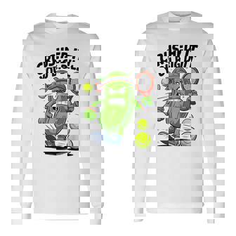 Crushed It You Big Dill Pickle Tennis 長袖Tシャツ - Kawaiitshirt