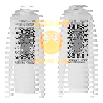 Cute Field Day Orange Team Color Field-Trip Game Competition Long Sleeve T-Shirt | Mazezy