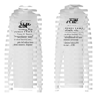 Céline ファーストネームの定義 長袖Tシャツ - Kawaiitshirt