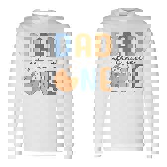 Dad Of Theweet One クッキーとミルク 1歳の誕生日パーティー 長袖Tシャツ - Kawaiitshirt