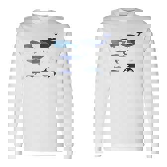 De Ballena Para Los Amantes De Las Ballenas Azul Beluga Orca Y Más Camiseta de manga larga - Regaloses