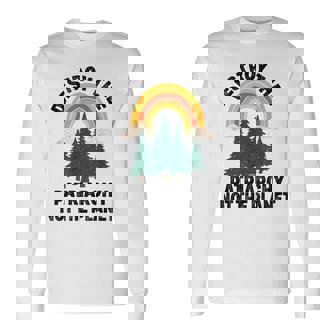 Destroy The Patriarchy Not The Planet フェミニスト フェミニズム 長袖Tシャツ - Kawaiitshirt