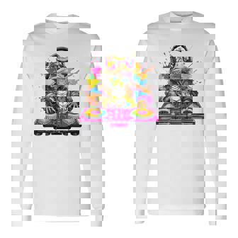 Dj フトアゴヒゲトカゲ 音楽愛好家のキッズ ディージェイ 長袖Tシャツ - Kawaiitshirt