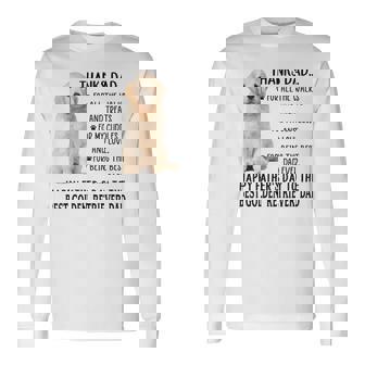 Dog Dad Happy Father's Day To The Best Golden Retriever Dad Long Sleeve T-Shirt - Monsterry