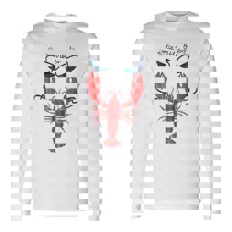 Dolce Vibes Only Vibes Martini Red Lobster Italian Summer Long Sleeve T-Shirt | Mazezy