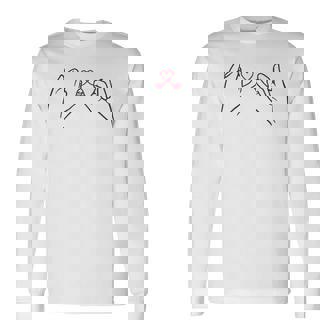 Dos Manos Con Un Lazo De Corazón Cinta De Amor Camiseta de manga larga - Regaloses