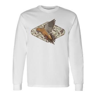 Dove Hunting Old Camo Hunter Camouflage Dad Grandpa Long Sleeve T-Shirt - Thegiftio UK