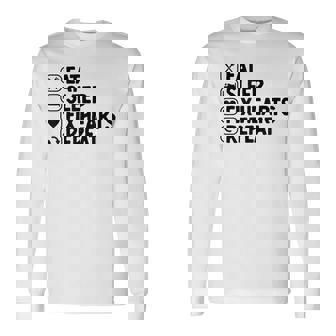 Eatleep Fix Heartsリピート心臓専門医心臓病学 長袖Tシャツ - Kawaiitshirt