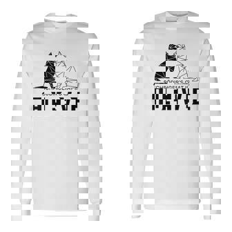 El Gato Dechrödinger Es Un Friki Científicoivo Y Muerto Camiseta de manga larga - Regaloses