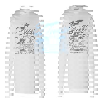 El Tunco エルサルバドル ヴィンテージ アンティーク調 ヤシの木 サーフ 長袖Tシャツ - Kawaiitshirt