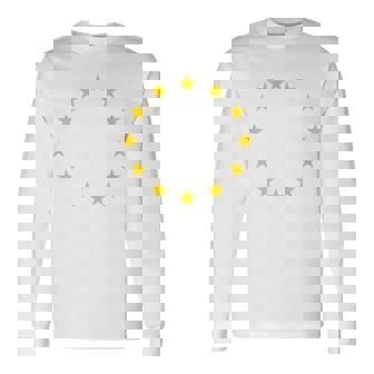 Eu旗欧州連合旗ヨーロッパ 長袖Tシャツ - Kawaiitshirt