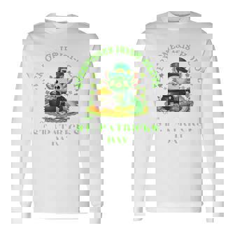 Everyones Irish Olotl Axolotl 聖パトリックデー グリーン アホロートル 長袖tシャツ 長袖Tシャツ - Kawaiitshirt