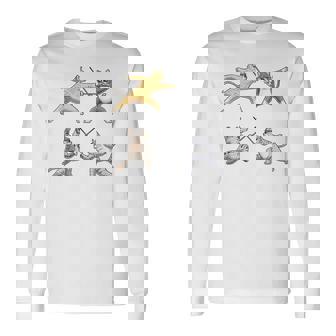 Fencer 猫 エペフェンシング付き 長袖Tシャツ - Kawaiitshirt