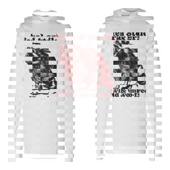 Feral And Sterile Raccoon Hysterectomy Uterus Women's Long Sleeve T-Shirt - Thegiftio UK
