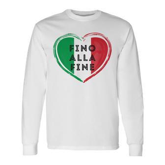 Fino Alla Fine Italia Italia Camiseta de manga larga - Regaloses