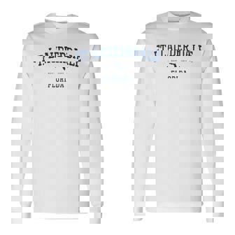 Ft Lauderdale スポーツアパレル フィットネス レトロ 長袖Tシャツ - Kawaiitshirt