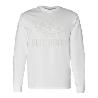 Fully Husked Nebraska Game Day Long Sleeve T-Shirt - Thegiftio