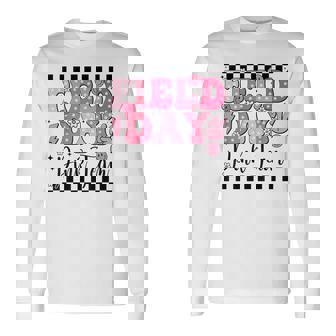 Fun Field Day Pink Team Color For Students And Teachers Long Sleeve T-Shirt - Monsterry
