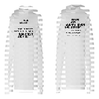 Clean Bible Character Humor – Noah The Ark-Itect Joke 長袖Tシャツ - Kawaiitshirt