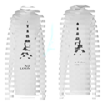 Europe ロンドン ブリテン エッフェル塔 パリ フランス 長袖Tシャツ - Kawaiitshirt