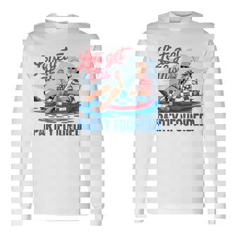 George Washington 4Th Of July Pool Party Long Sleeve T-Shirt | Mazezy
