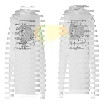 Kiwi コンポーネント カワイイ キウイ 鳥のギフト ニュージーランド 面白い 長袖Tシャツ - Kawaiitshirt