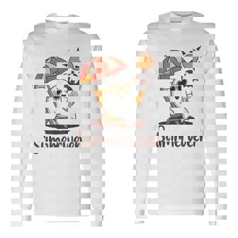 Summerween Cute Spooky Summer Ghost Halloween Lover Long Sleeve T-Shirt - Monsterry