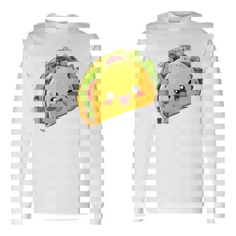 Tacoquad Kawaii Mexican Food Lover Intagetyle 長袖tシャツ 長袖Tシャツ - Kawaiitshirt