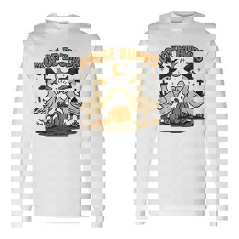 Goose Bumps Goosebumps Geese Fist Bump Halloween Long Sleeve T-Shirt - Monsterry