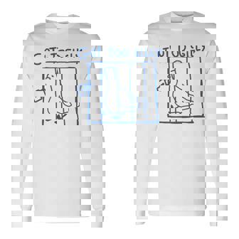 Got Tooilly Memeilly Goose 面白い 長袖Tシャツ - Kawaiitshirt