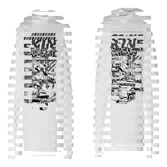 Gt R 34 Jdm ストリートレーシング ドラッグドリフト ヴィンテージ 長袖Tシャツ - Kawaiitshirt