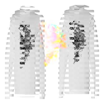 Guitarra Instrumento Musical Arte Gráfico Guitarra Camiseta de manga larga - Regaloses