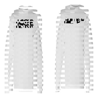 Hacker De Piratería De Hat Camiseta de manga larga - Regaloses