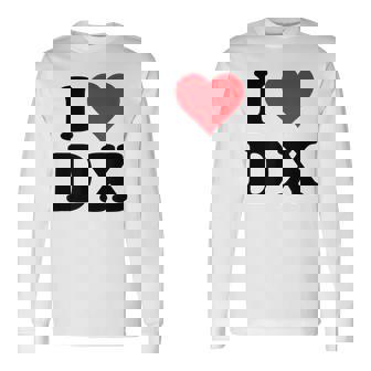 I Heart Dx Initials I Love DX First And Last Name D X 長袖Tシャツ - Kawaiitshirt
