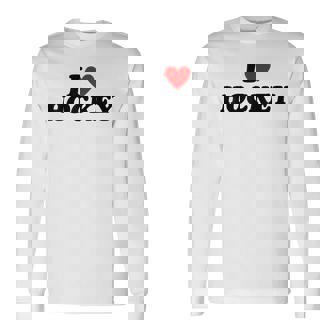 I Heart Hockey 長袖Tシャツ - Kawaiitshirt