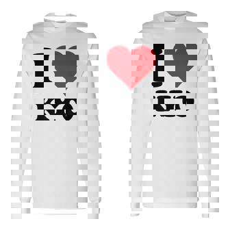 I Heart Kyo ファーストネーム I Love パーソナライズ 長袖Tシャツ - Kawaiitshirt