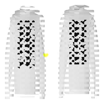 Heart Yellow 長袖tシャツ 長袖Tシャツ - Kawaiitshirt